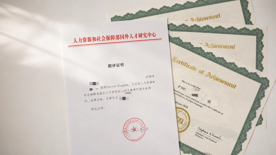 科技部官方 TEFL 资质，中外籍教师通用，省去境外认证