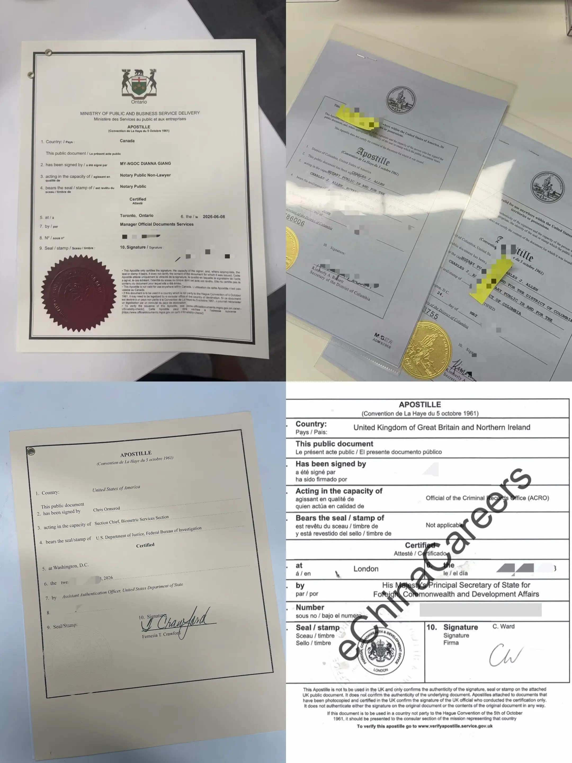 Apostille for China Sample
